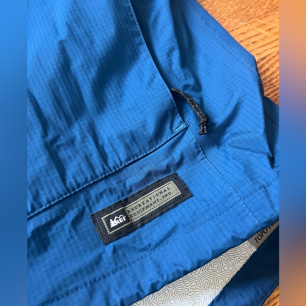 Rei E1 Elements Men’s Jacket Blue Windbreaker Rai… - image 5